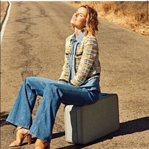 Veronica Beard Santiago Tweed & Denim Jacket